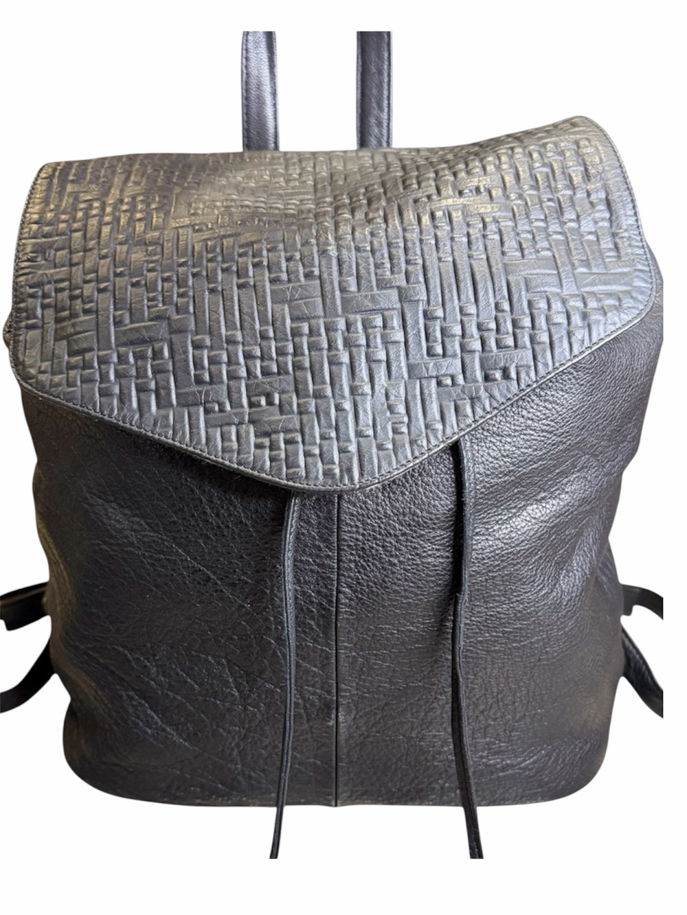 Anthropologie ‘s Day & Mood Black Large Leather Backpack